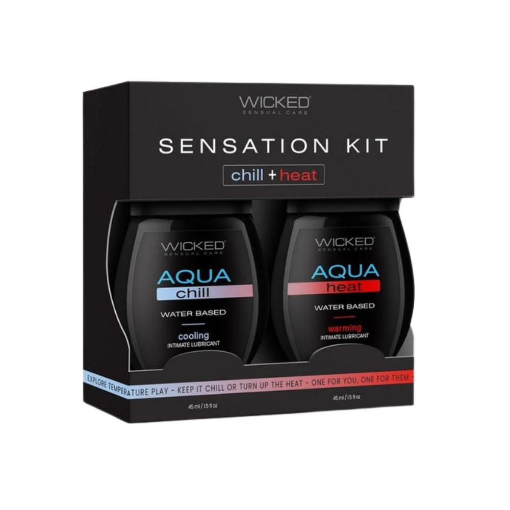 Wicked Sensual Warming/Cooling Water based Lubricant Sensations Kit