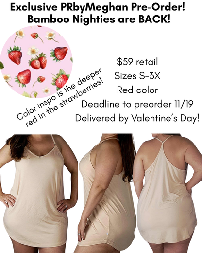 Red Bamboo Nightie