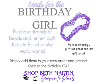 Birthday, Bridal, & Back on the Market Beads - Gift Cards
