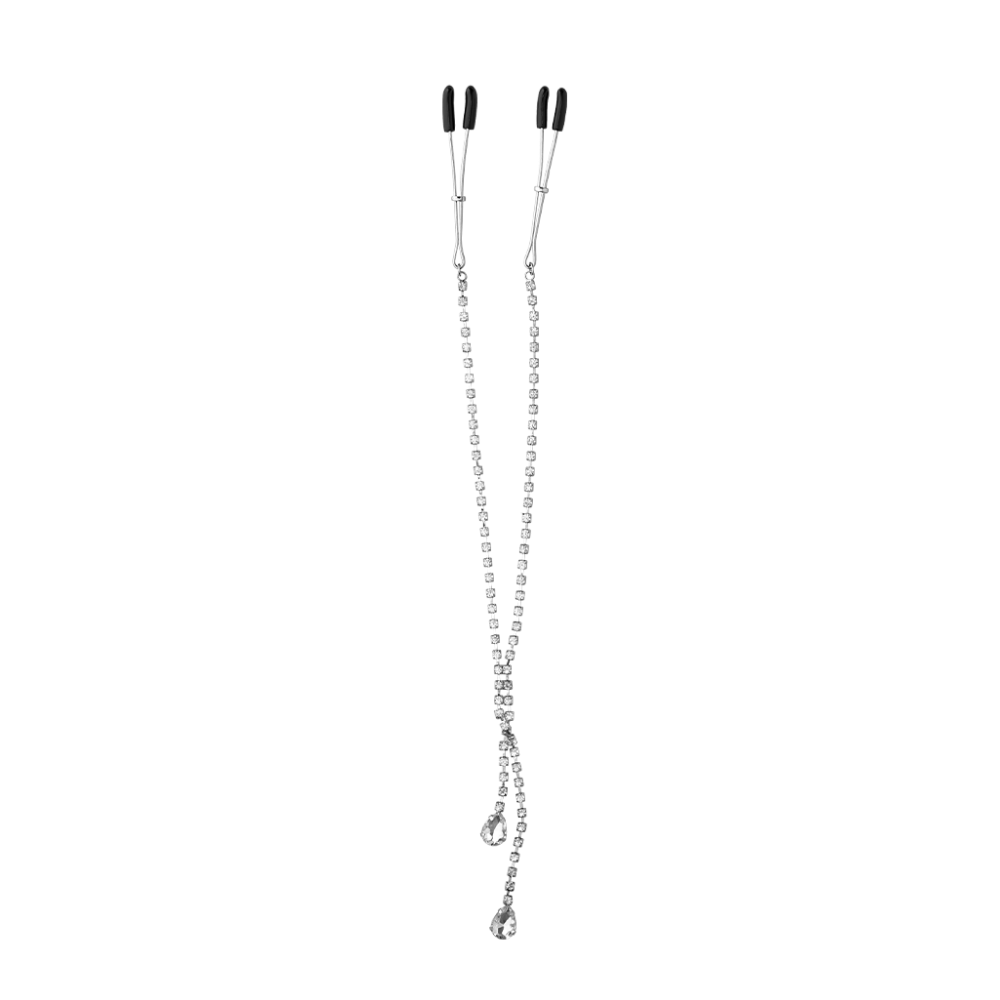 Onyx Nipple Clamps/Necklace