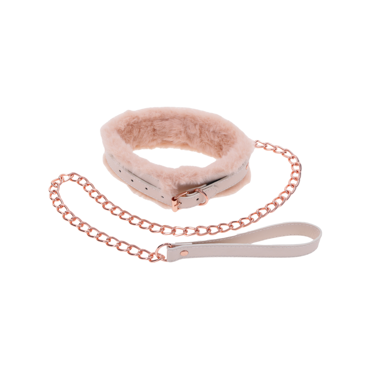 Peaches 'n CreaMe Fur Collar & Leash