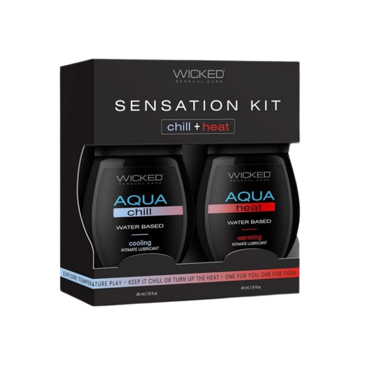 Wicked Sensual Warming/Cooling Water based Lubricant Sensations Kit