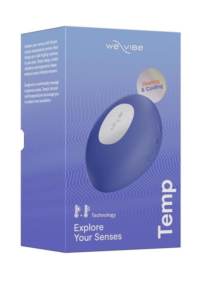 Temp - Heating and Cooling Rechargeable Silicone Lay-on Vibrator